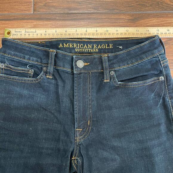 Men's‎ American Eagle Extreme Flex Dark Blue Slim Jeans 30x32 - Picture 3 of 4